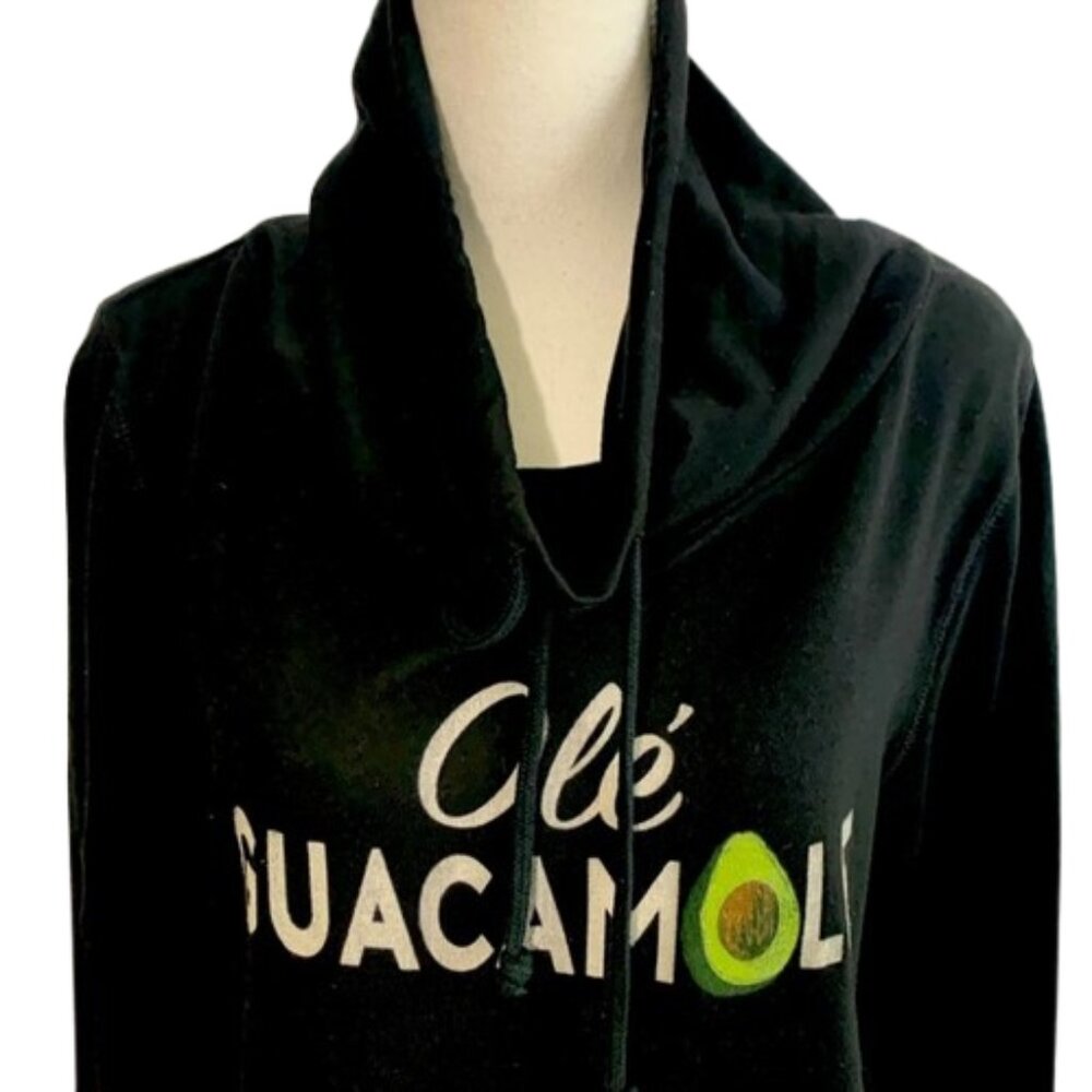 Fifth Sun Women's Cowl Neck Sweater  'Olé Guacamole' Hoodie